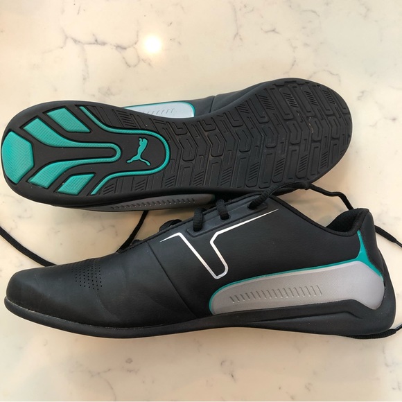 Puma Mercedes Drift Cat 8 Formula One Black Grey Green Style 306502-01 Size 11US - Picture 7 of 15